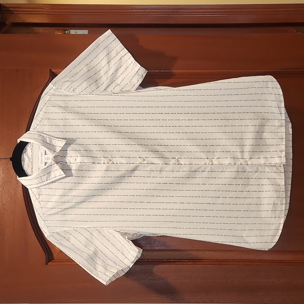 Calvin Klein Cotton Short Sleeve Shirt Men size S
